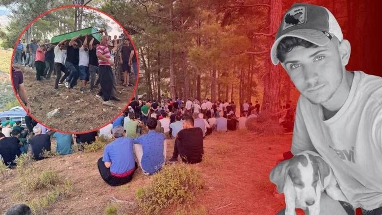Antalya'da uçuruma yuvarlanan araçta hayatını kaybeden genç defnedildi!