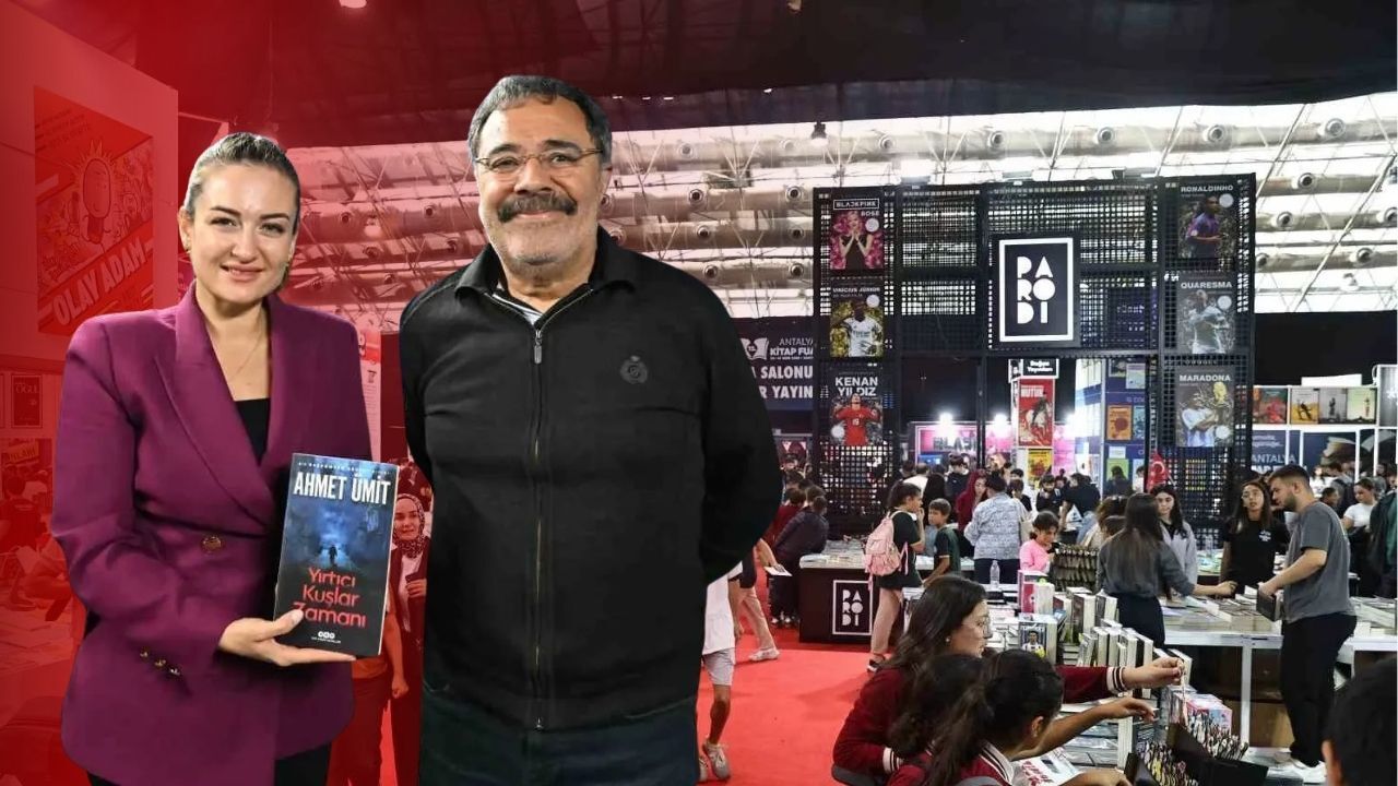 Antalya Kitap Fuarı'nda Ahmet Ümit okurlarıyla buluştu
