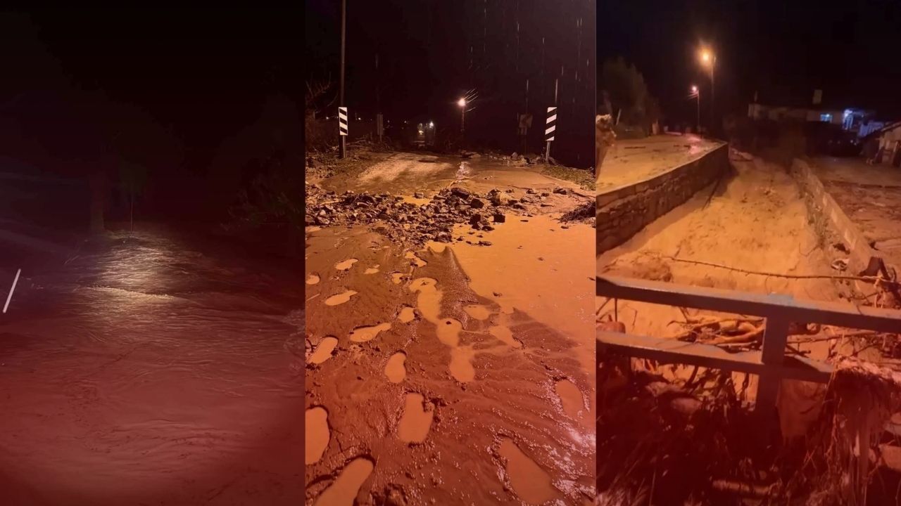 Isparta'da etkili olan yağış su baskınlarına yol açtı