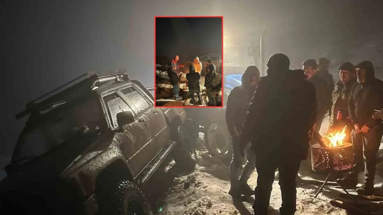 Burdur Kestel Dağı'nda mahsur kalan 4 kişi kurtarıldı