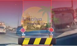 Antalya'da bir otomobil takla attı! İşte kaza sonrası görüntüler