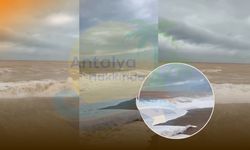 Antalya'da denizin rengi şok etti!