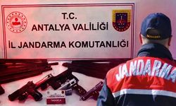 Antalya’da ruhsatsız silah operasyonu!
