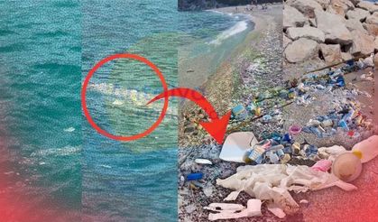Antalya'da vatandaş ihmali deniz kirliliğini gözler önüne serdi