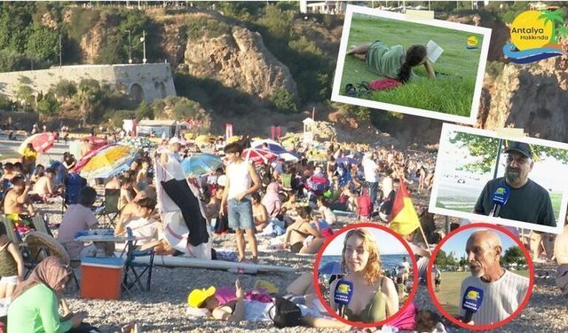 Söz Antalyalılarda! Sahildeki kalabalık haftasonunu aratmadı