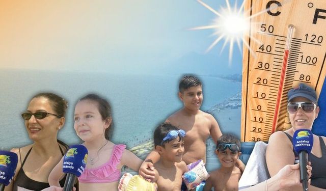 Antalya nemin esiri oldu! Gölgede bile terleyenler denize koştu...