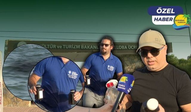 Antalya Lara Halk Plajı’nda şüpheli renk değişimi! Yetkililer inceleme başlattı