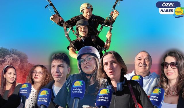 Antalya halkına 'Aşk mı? Para mı?' diye sorduk, uçarken mikrofon uzattık! 