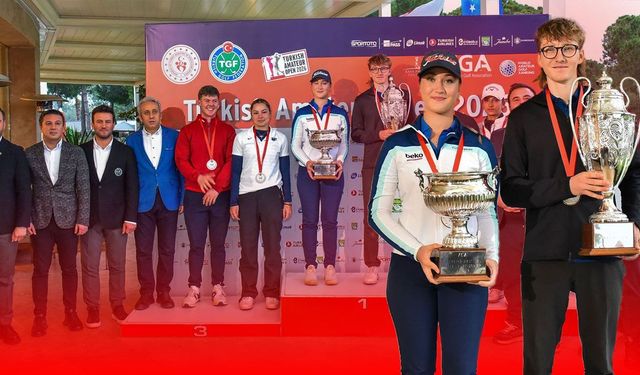Türkiye Kadınlar ve Erkekler Amatör Açık Golf Şampiyonası sona erdi 