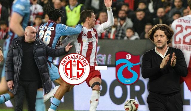 Antalyaspor - Trabzonspor 1-1 berabere kaldı! Trabzonspor takım otobüsüne taşlı saldırı!