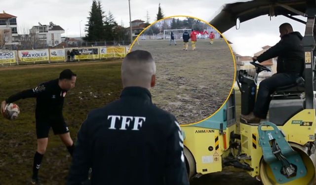 Antalya'da olumsuz saha koşulları maçı erteletti!