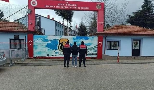 Isparta’da 18 suçtan 27 yıl 9 ay hapis cezası bulunan şahıs yakalandı