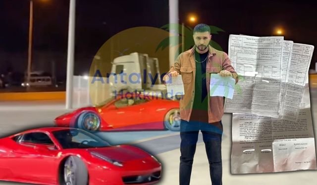Antalya'da drift görüntülerini paylaştı, ceza kapısına dayandı: O kişiye 120 bin TL’lik fatura