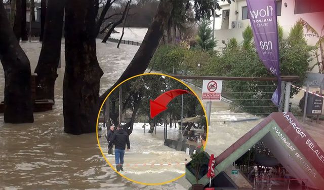 Antalya'da sağanak Manavgat’ı vurdu: Şelaleye girişler yasaklandı