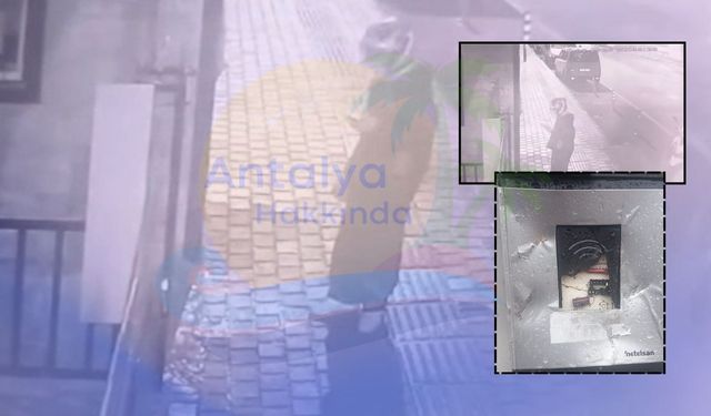 Antalya'da gece yarısı vandalizm iddiası! Teslimat için geldiği kapı açılmayınca kurye bakın ne yaptı