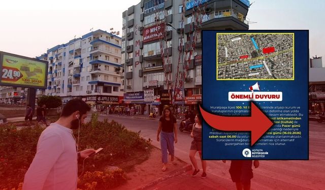 Antalyalılar dikkat! 100. Yıl Bulvarı trafiğe kapanıyor!