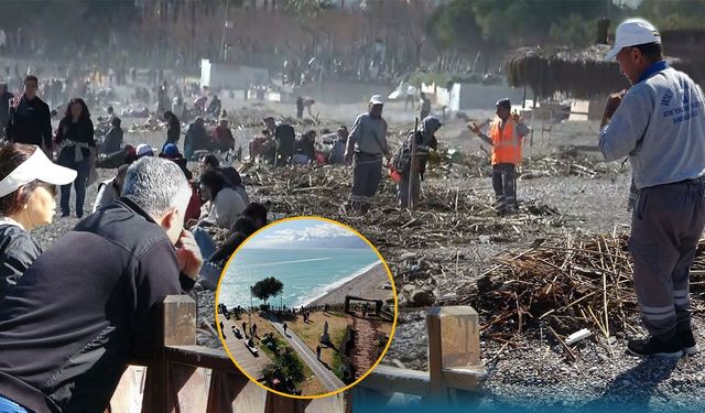 Antalya’da fırtınanın izleri siliniyor!