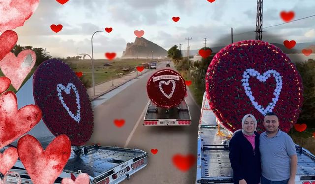 Antalya'da 777 gül ile büyük sürpriz!