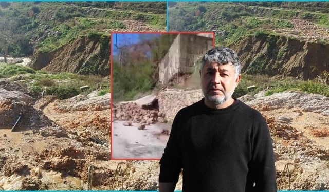 Antalya'da heyelan nedeniyle 13 bina tahliye edilmişti! İşte toprak kayması anlarına ait görüntüler