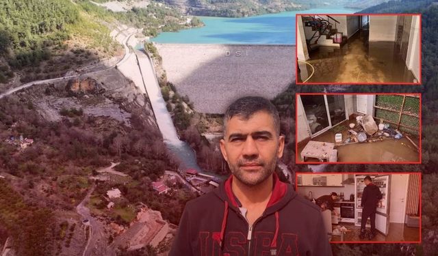 Antalya Alanya'da baraj açıldı işletme ve siteler su altında kaldı!