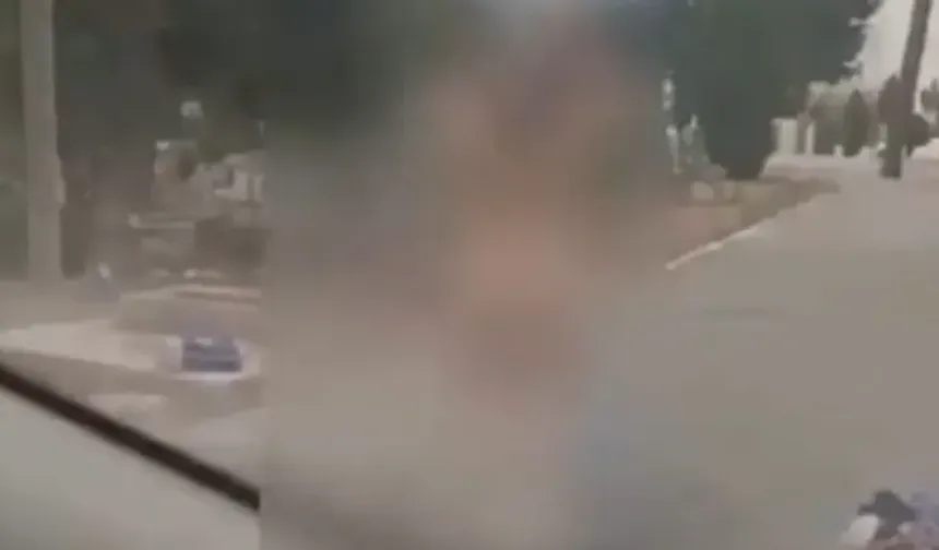 Yer Antalya! Bir kadın mezarlıkta duş aldı.