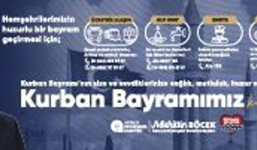 ANTALYA BÜYÜKŞEHİR BELEDİYESİNİN "KURBAN BAYRAMI KESİM YERLERİ"