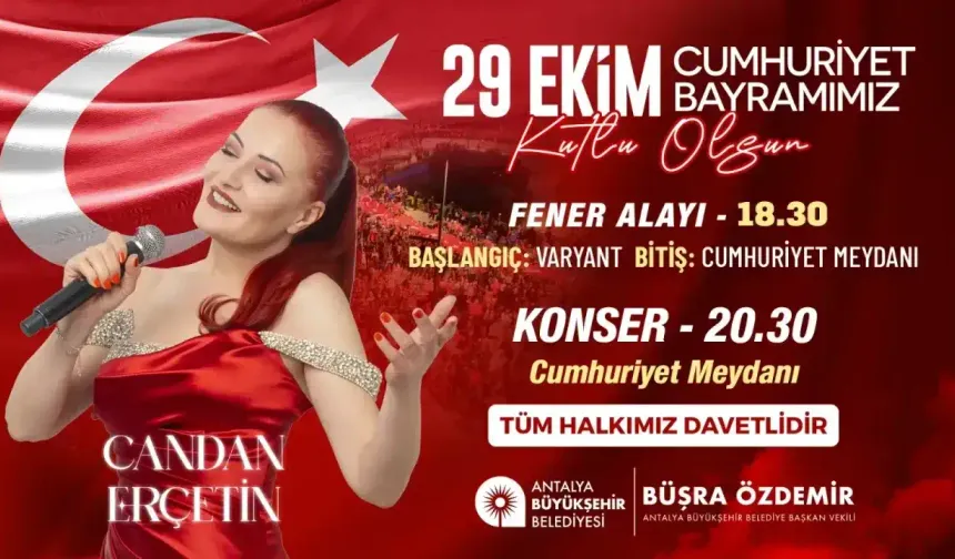 ANTALYA BÜYÜKŞEHİR BELEDİYESİ 29 EKİM ETKİNLİK REKLAMI