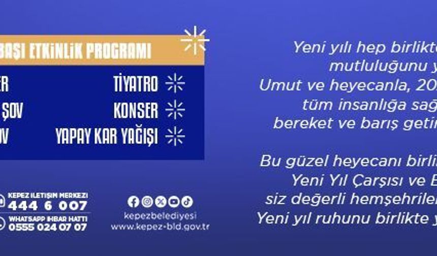 KEPEZ BELEDİYESİNİN " YENİ YIL ÇARŞISI"