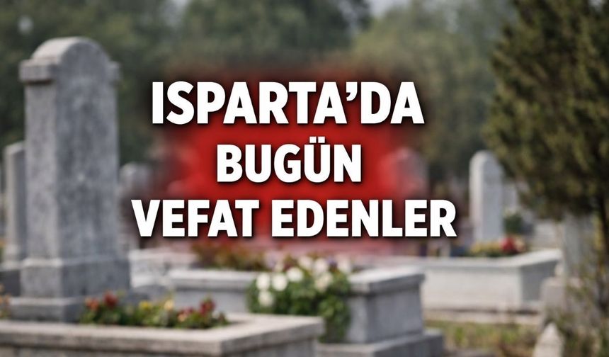 Isparta'da bugün vefat edenler - 14.02.2026